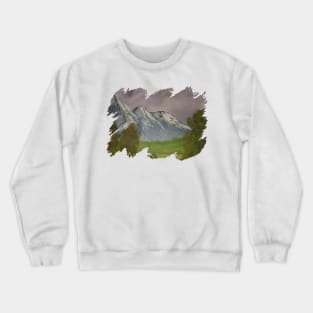Purple mountain Crewneck Sweatshirt